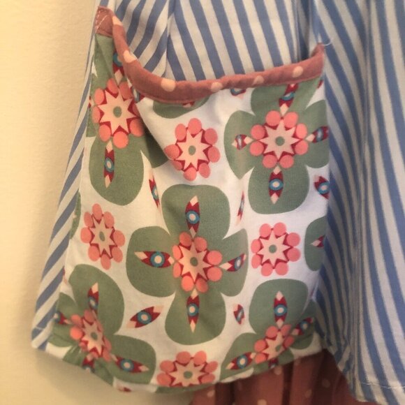 Matilda Jane mixed-print midi skirt w/ pockets sz S - Picture 3 of 9